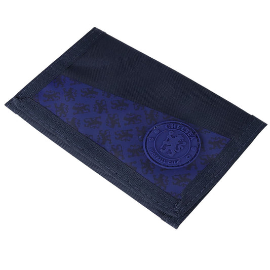Navy wallet featuring the Chelsea club crest