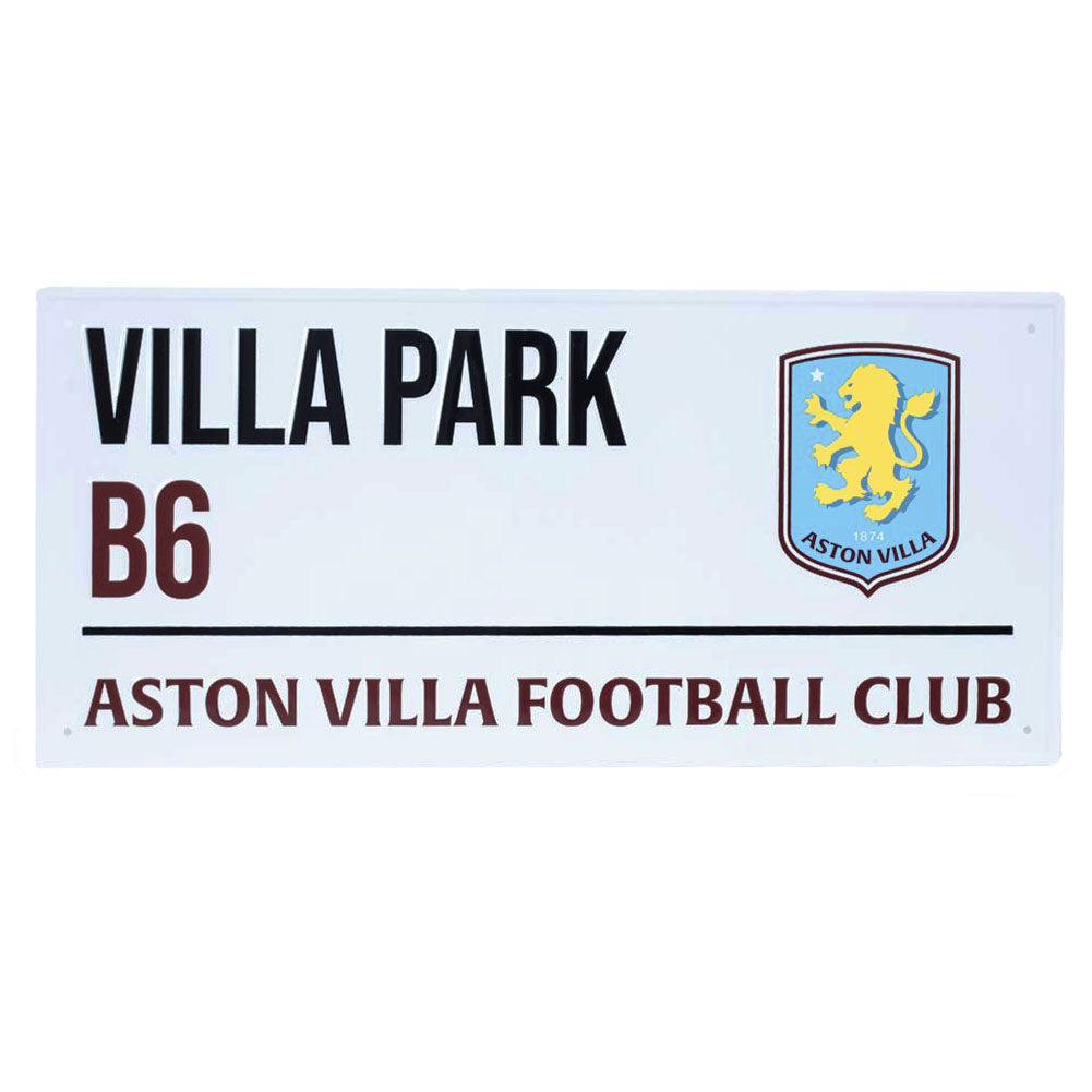 Gloss white finish design stamped metal wall sign