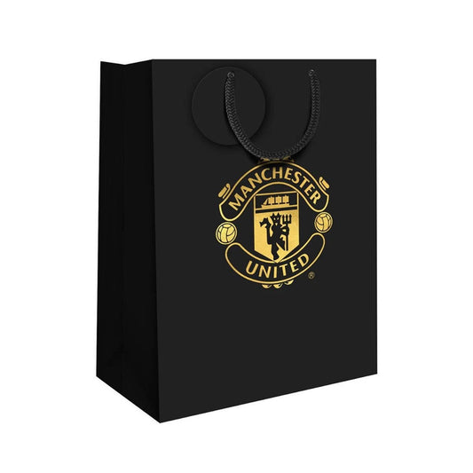 Small sized black card gift bag and tag