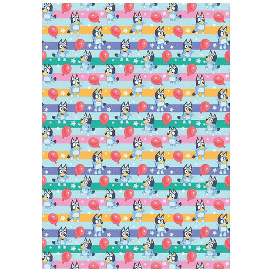 Vibrant, colourful gift wrap sheets and tags