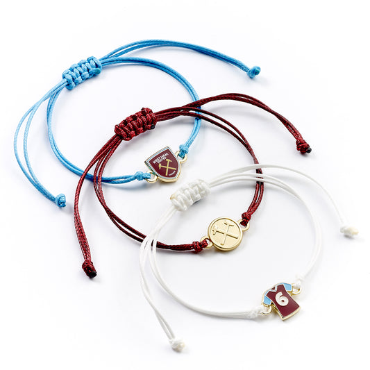 Set of three colourful and quaint friendship bracelets