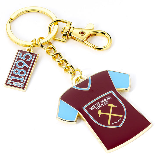 Metal charm keyring with chain and split ring