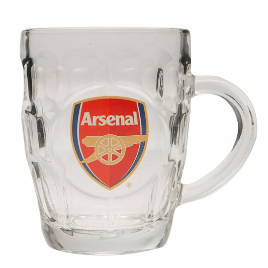 Classic dimpled pint glass tankard