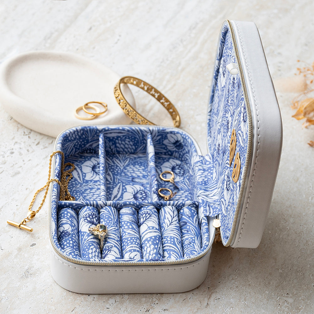 Personalised Jewellery Case with Floral Interior