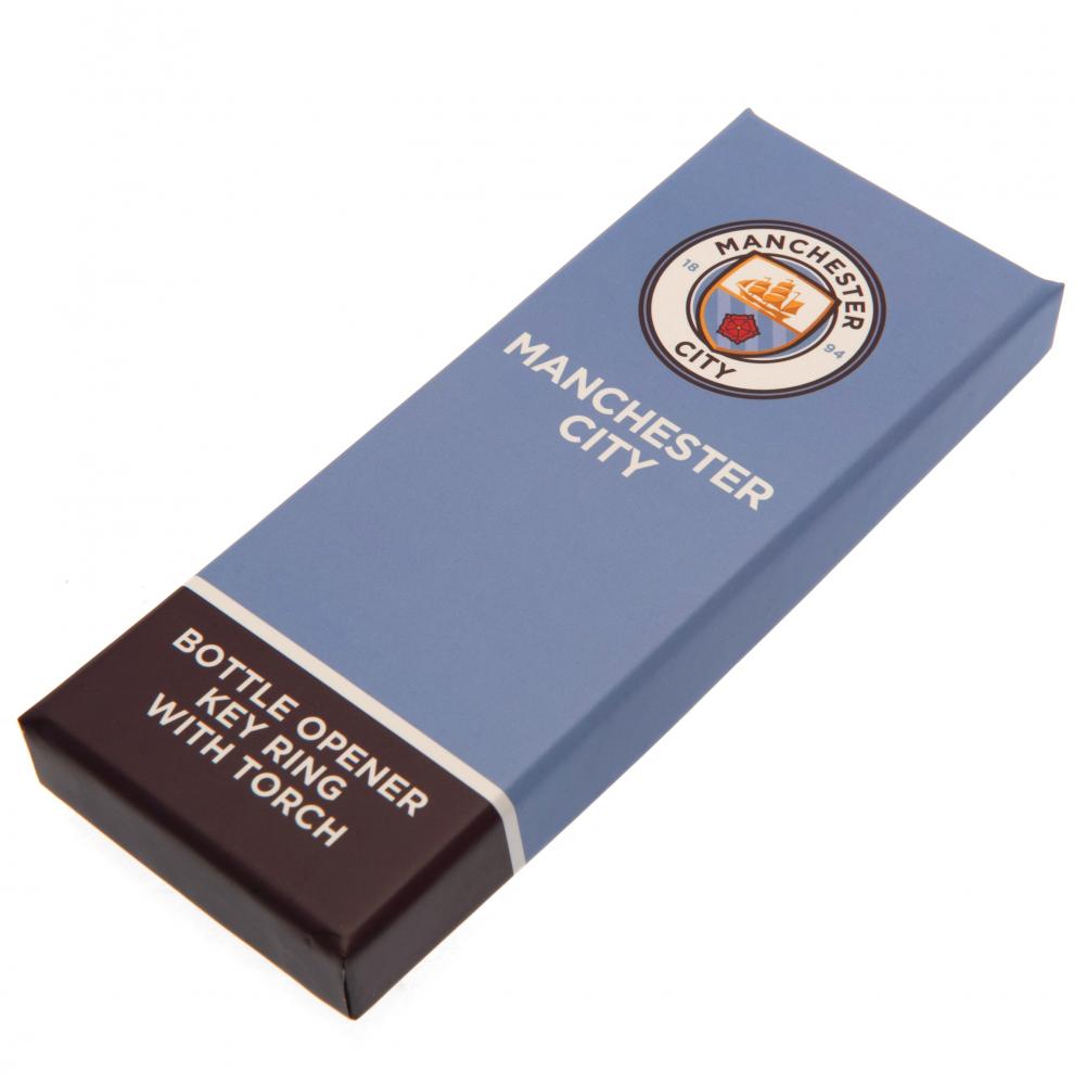 Manchester City FC Keyring Torch Bottle Opener