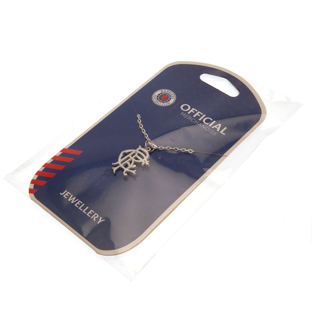 Rangers FC Silver Plated Pendant & Chain