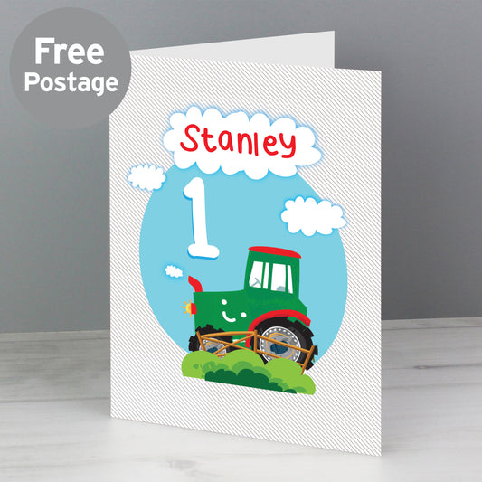 Tractor Birthday Card