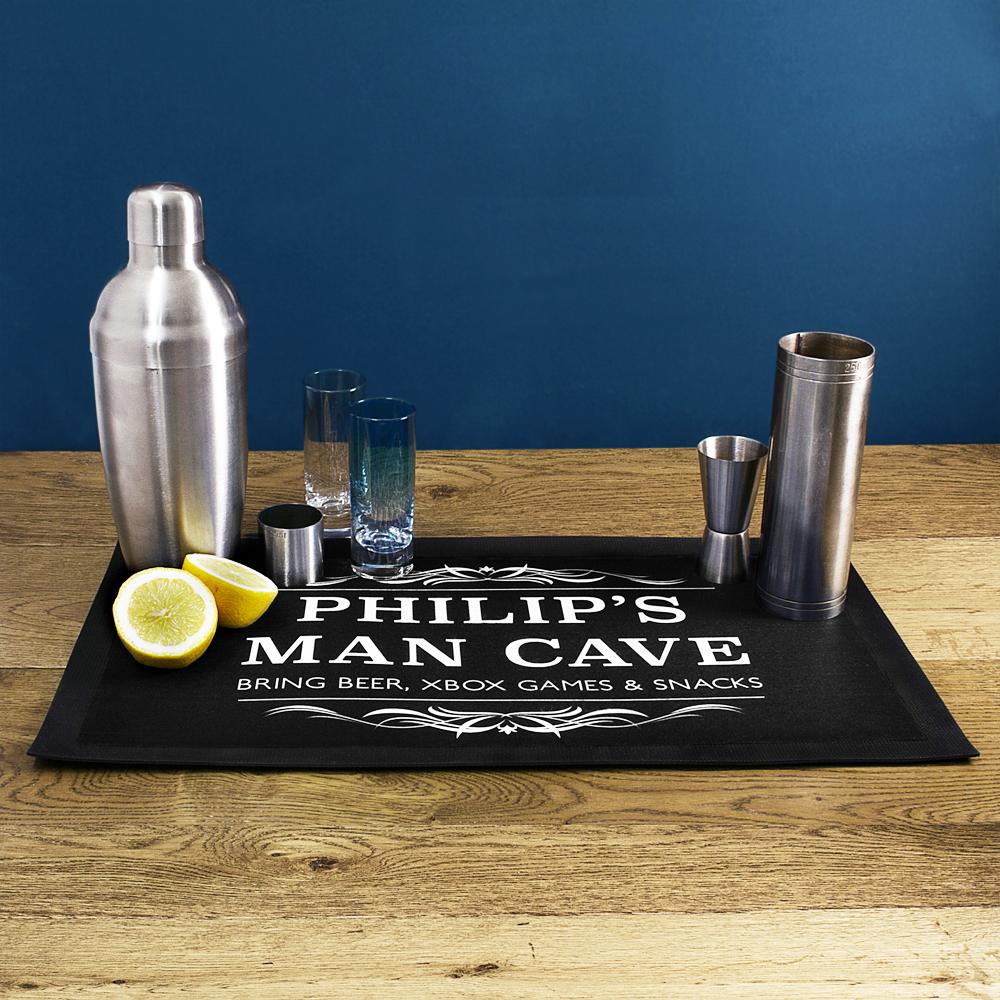 Gentlemen's Man Cave Bar Mat-Personalised Gift By Sweetlea Gifts