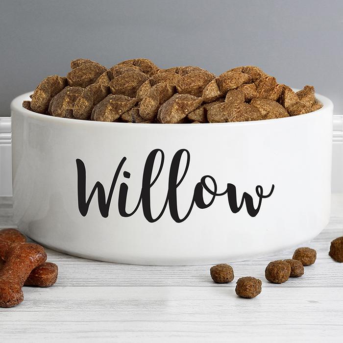Medium pet bowl personalised - 14cm-Personalised Gift By Sweetlea Gifts