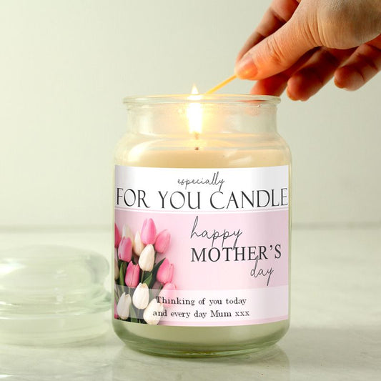 Mother's Day Especially for you Personalised Scented candle