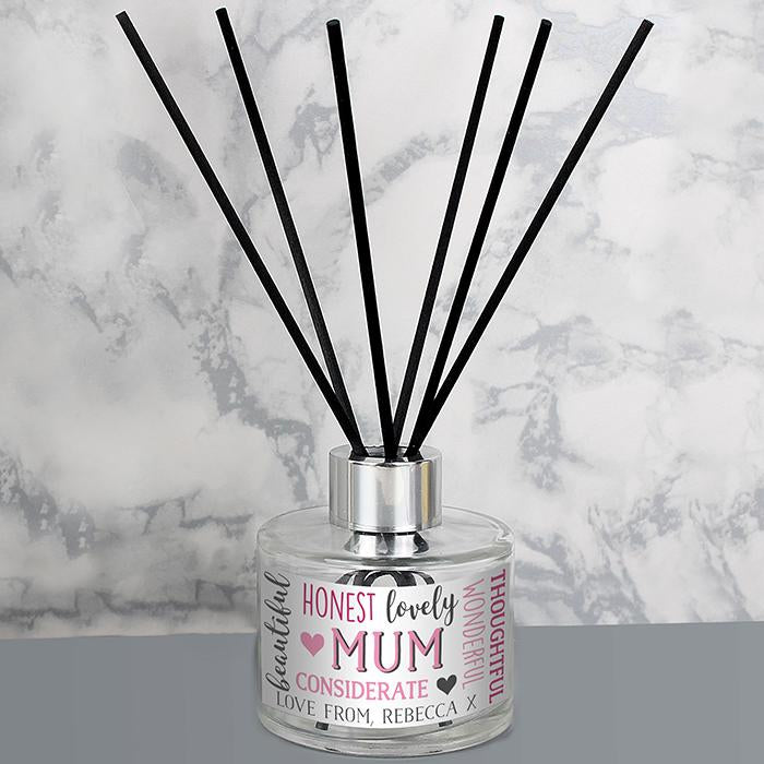 Mum Personalised Reed Diffuser-Personalised Gift By Sweetlea Gifts
