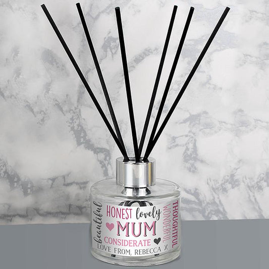 Mum Personalised Reed Diffuser-Personalised Gift By Sweetlea Gifts