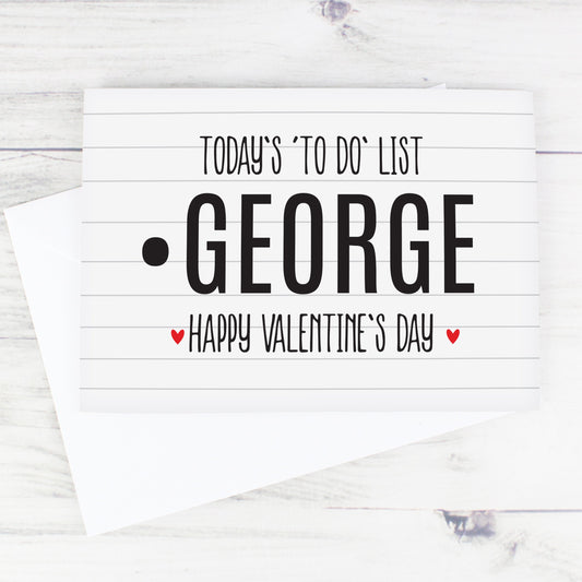 Naughty 'To Do' List Card-Personalised Gift By Sweetlea Gifts