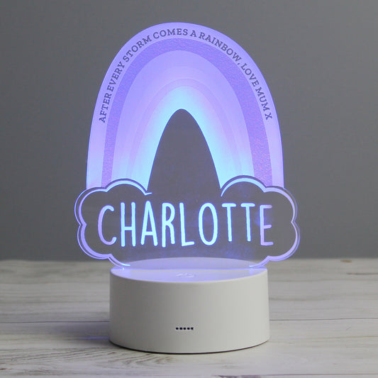 Personalised colour changing LED night light