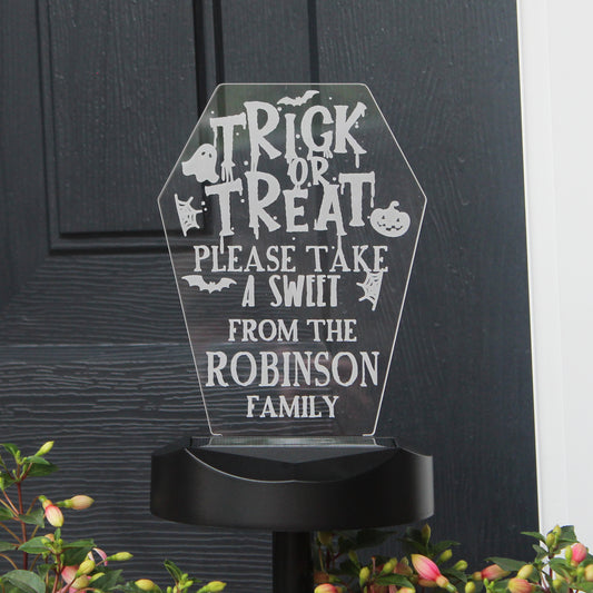 Trick or Treat Halloween Solar Light