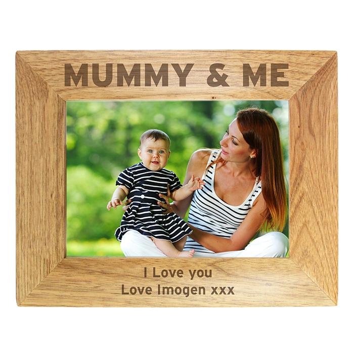 Personalised Mummy & Me Wooden Photo Frame-Personalised Gift By Sweetlea Gifts