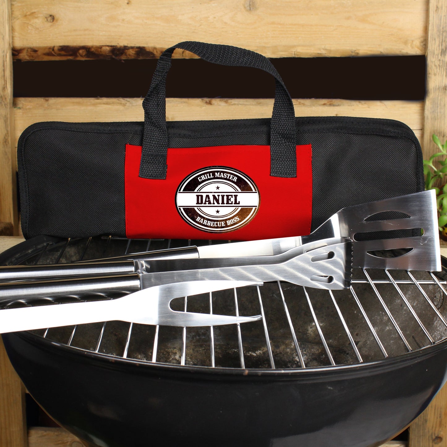 Personalised Stainless Steel BBQ Kit-Personalised Gift By Sweetlea Gifts
