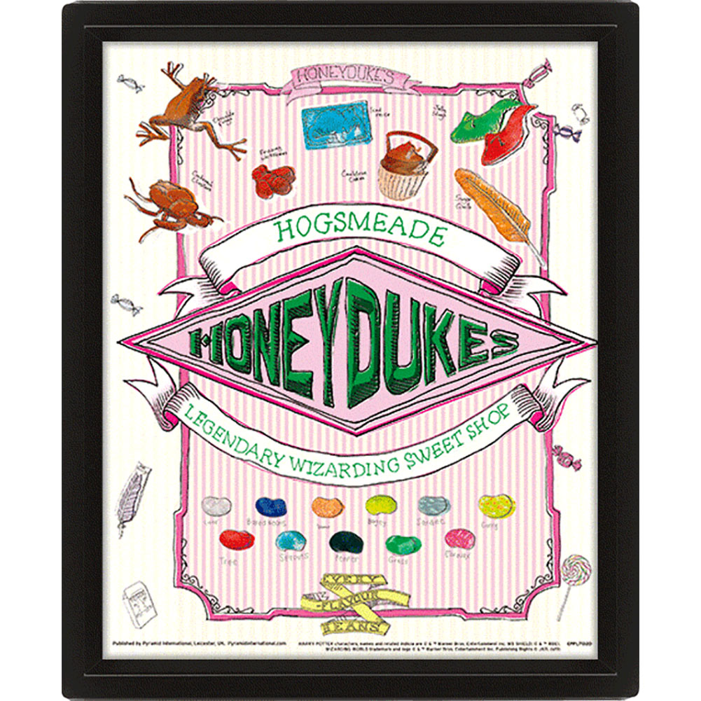 Harry Potter Framed 3D Picture Honeydukes