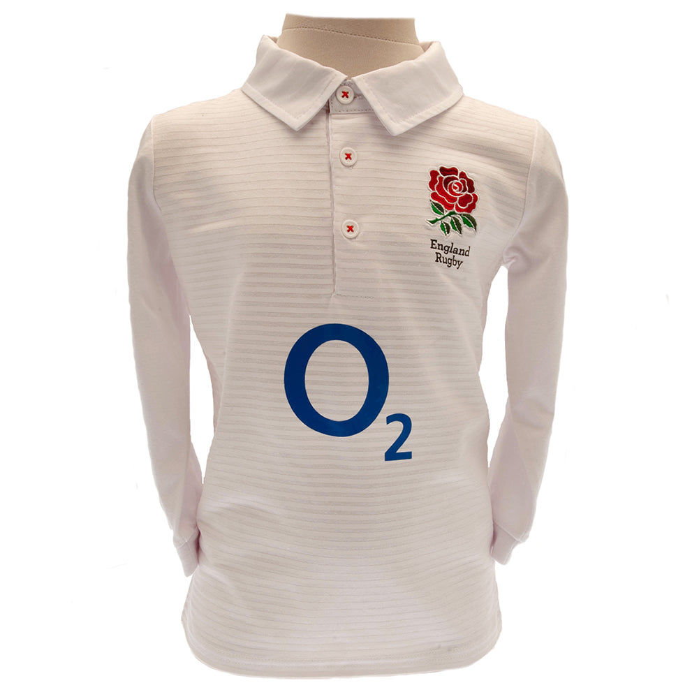 England Rugby Sporty Shirt For Kids & Babies - Long Sleeve Navy Jersey (3M-14Y)