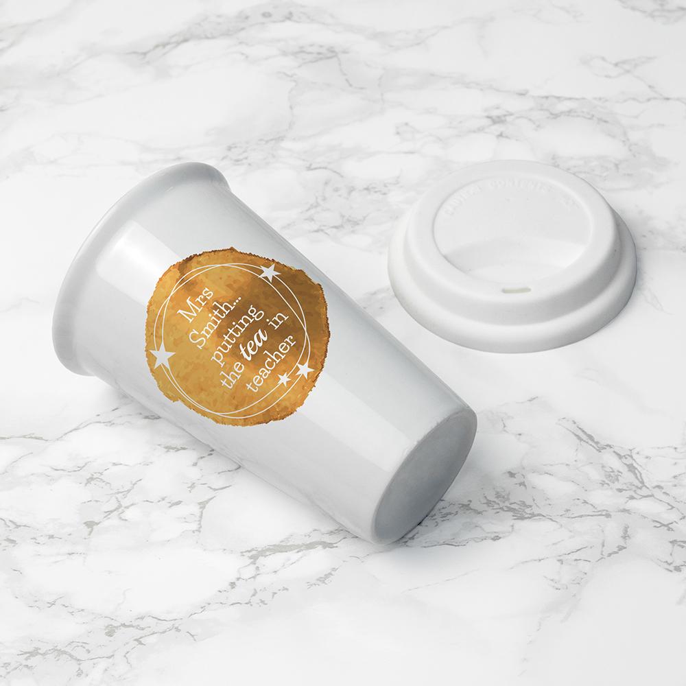 Tea in Teacher Personalised Travel Mug-Personalised Gift By Sweetlea Gifts