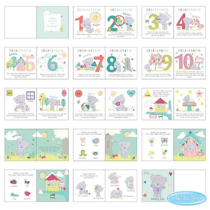 Tiny Tatty Teddy Personalised Learning Adventure Book-Personalised Gift By Sweetlea Gifts