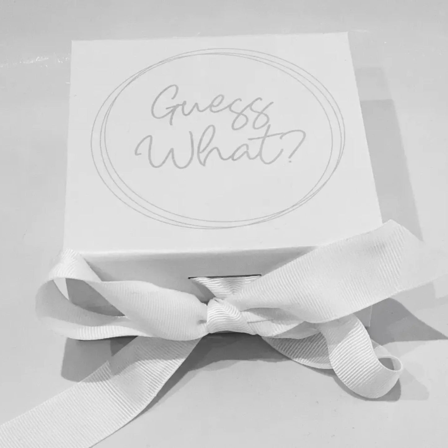 Pregnancy Announcement Scan photo block in Gift box