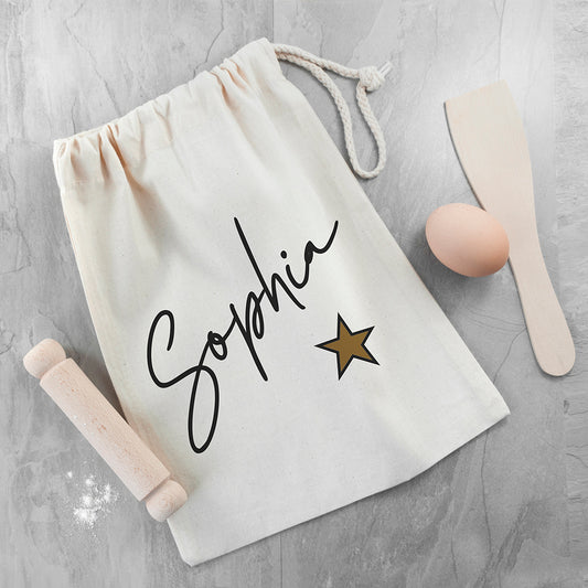 Children's personalised baking set