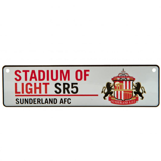 Design stamped metal window sign
