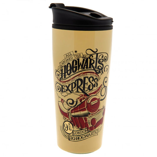 Metal double-walled thermal travel mug