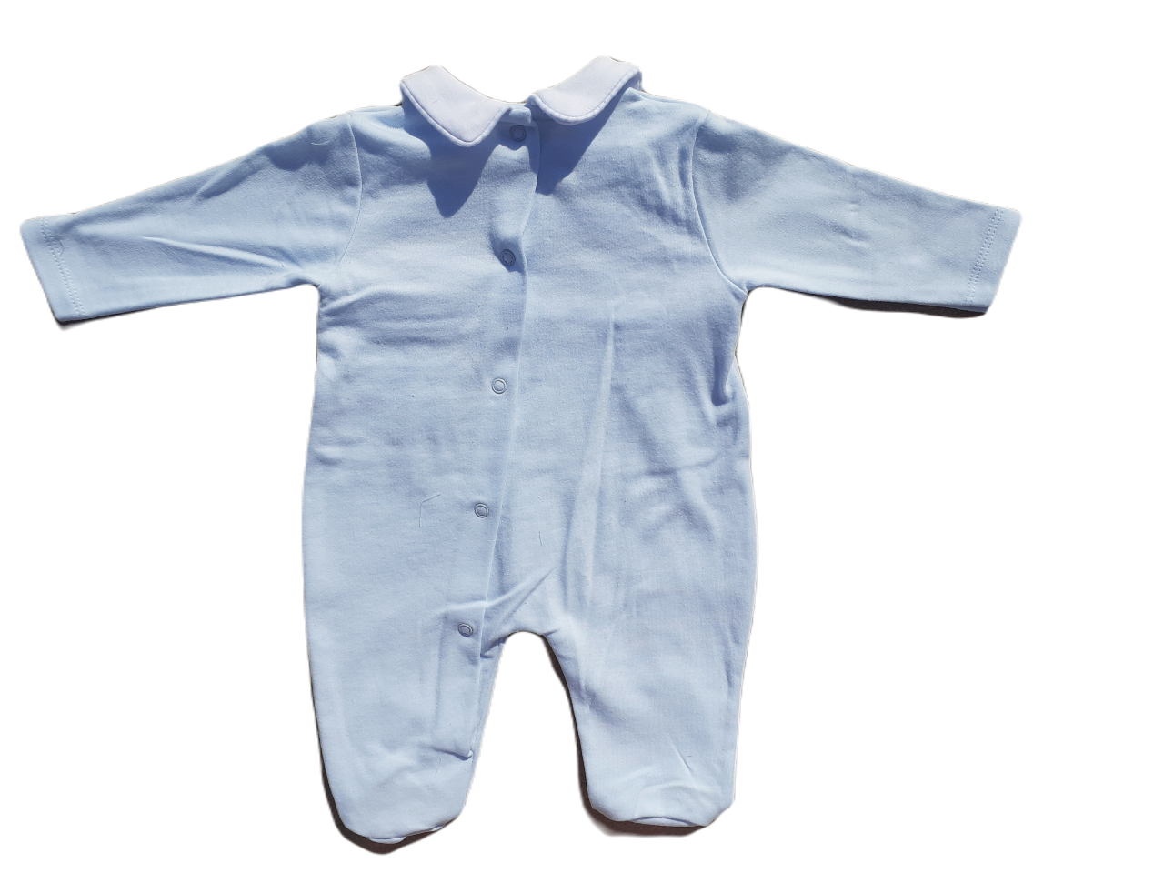 Blue Car Smocked Babygrow
