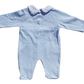 Blue Bear & Paw Smocked Babygrow