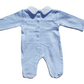 Blue Fox Smocked Babygrow