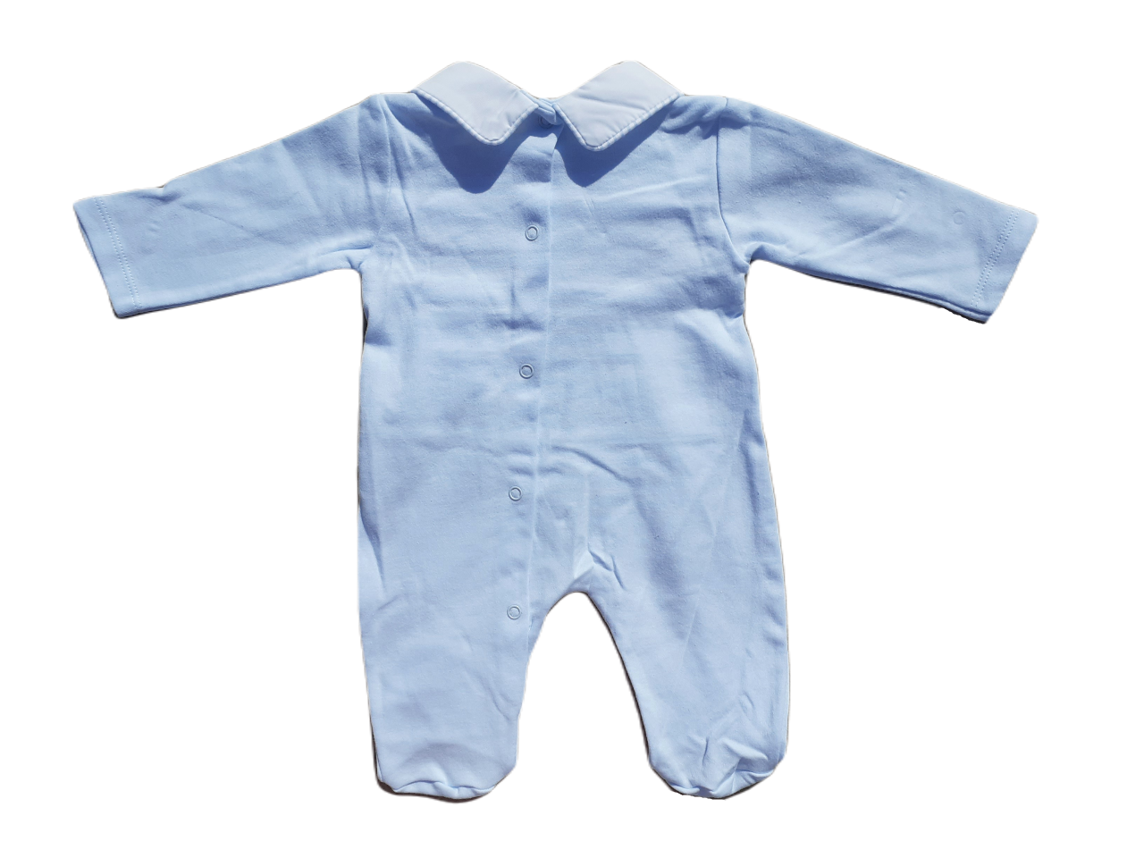 Blue Fox Smocked Babygrow