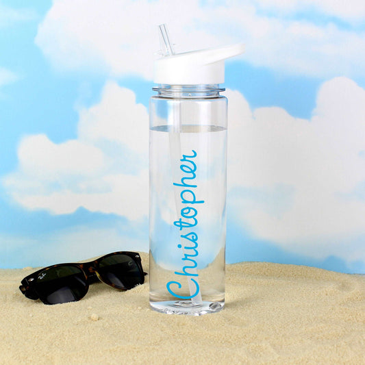 Blue Name Island Water Bottle By Sweetlea Gifts