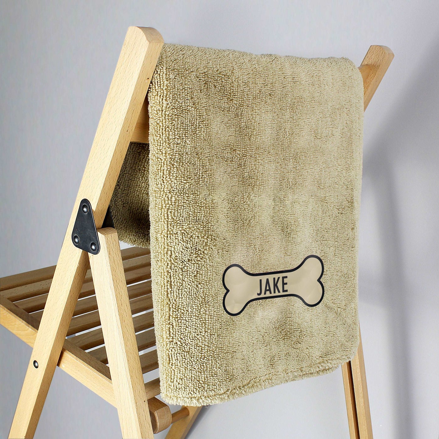 Bone design Personalised Microfiber Dog Towel By Sweetlea Gifts