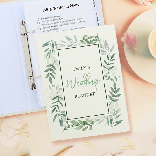 Botanical Wedding Planner personalised 