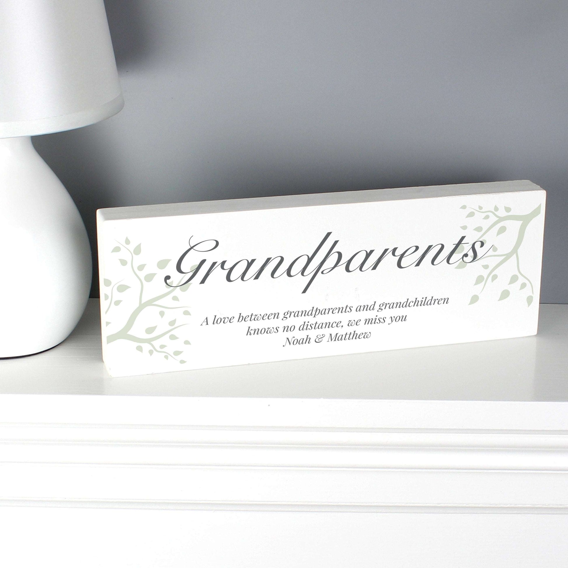 Personalised wooden block home decor By Sweetlea Gifts
