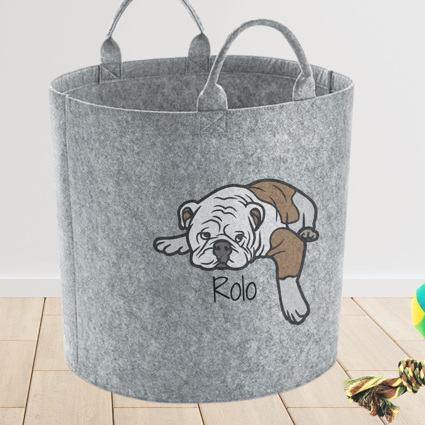 Bulldog personalised Pet storage bag - Pet accessories by Sweetlea gifts