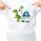Children's Dinosaur Personalised Birthday T-shirt-Personalised Gift By Sweetlea Gifts