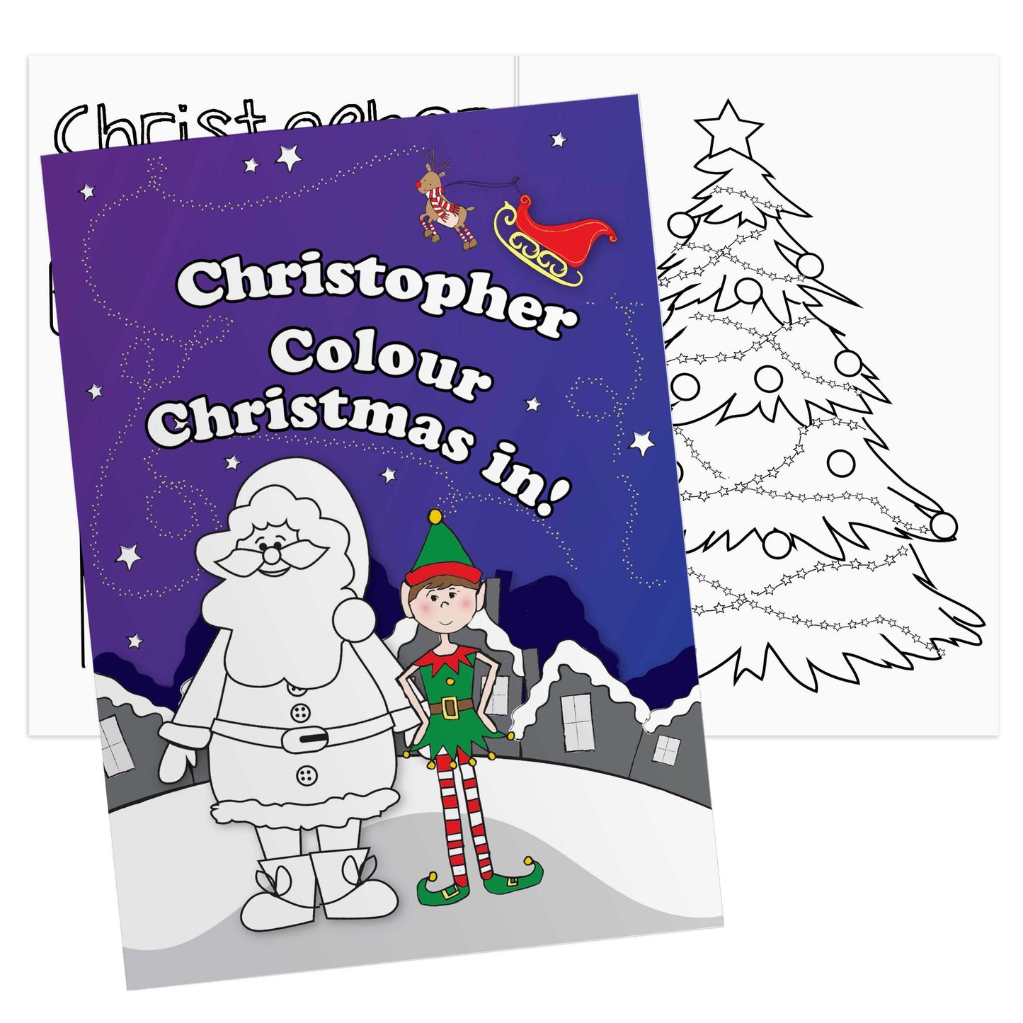 Christmas colouring book - Christmas colouring book by Sweetlea gifts