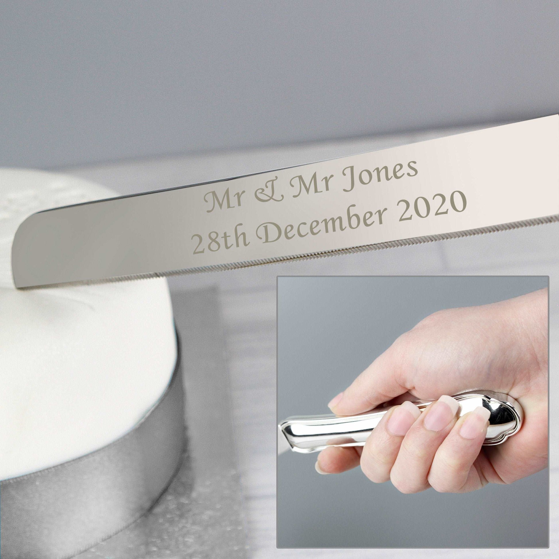 Mr & Mrs personalised Cake Knife By Sweetlea Gifts