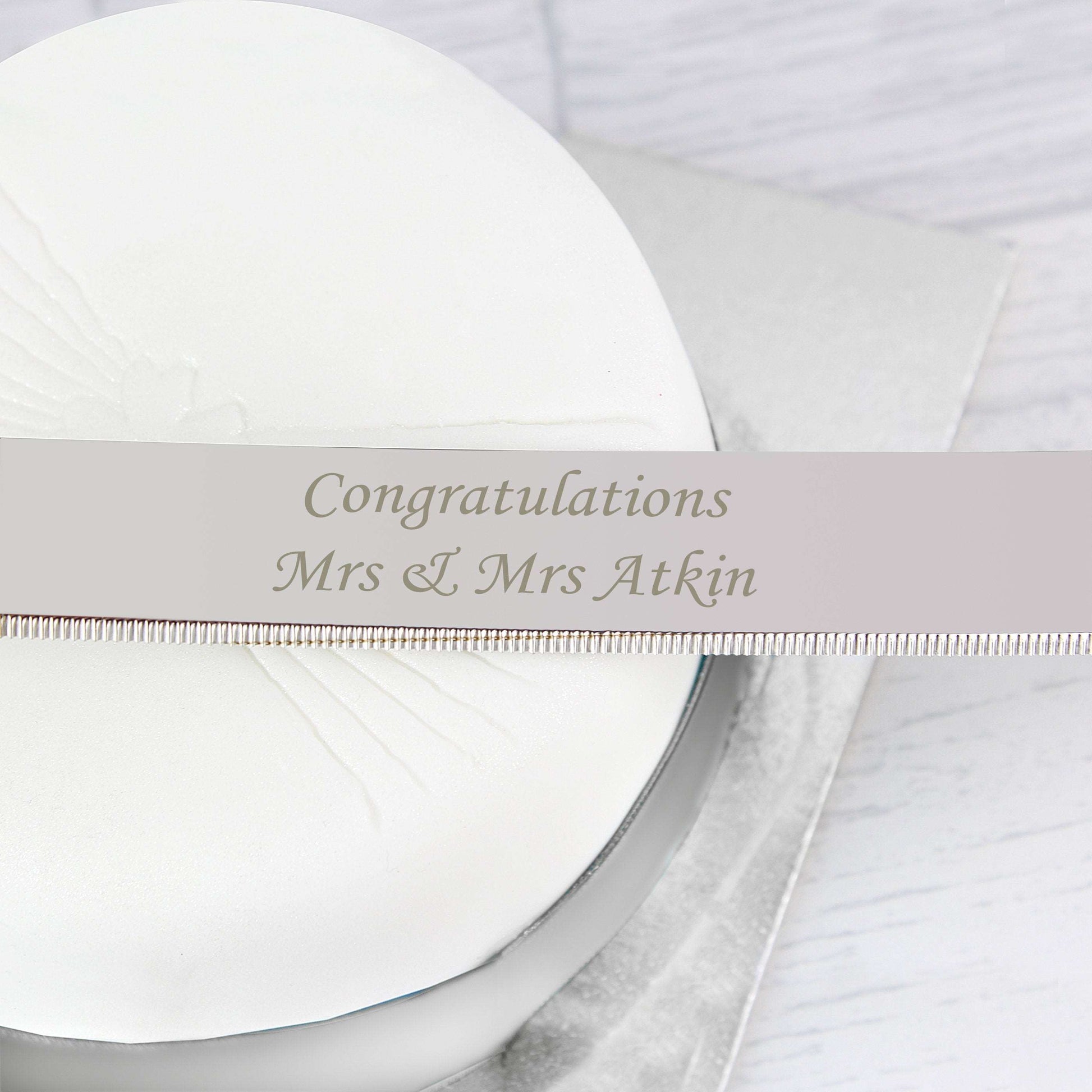 Congratulations Mr & Mrs Cake Knife By Sweetlea Gifts