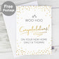 Personalised congratulations card By Sweetlea Gifts