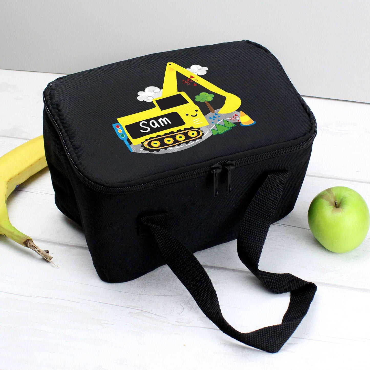 Digger Black Lunch Bag By Sweetlea Gifts