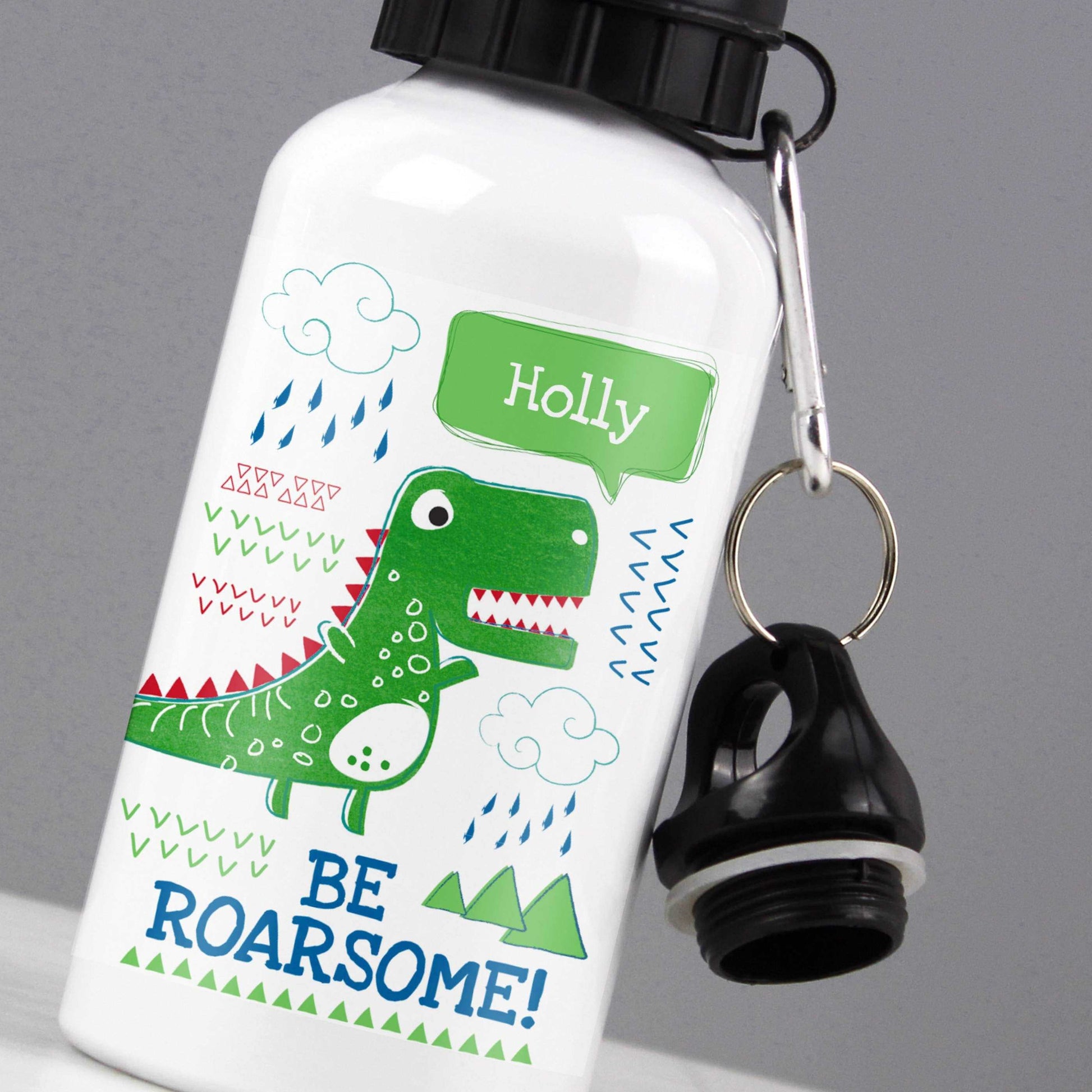 Dinosaur Be Roarsome personalised Drinks bottle-Personalised Gift By Sweetlea Gifts