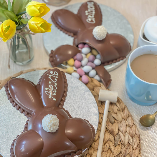 Personalised easter bunny chocolate smash bum