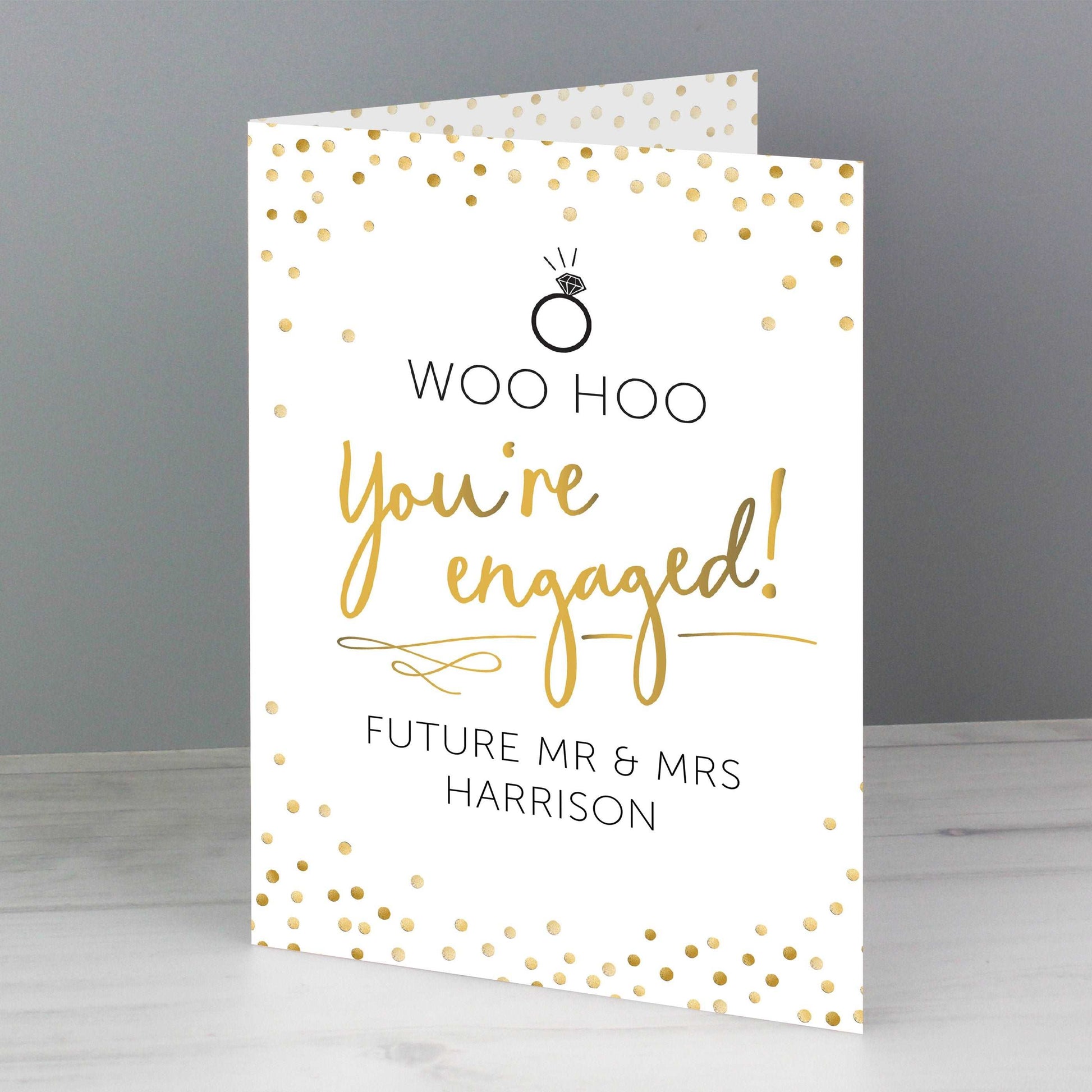 Engagement Card-Personalised Gift By Sweetlea Gifts