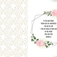 Inside of personalised floral mother's day card with own text By Sweetlea Gifts