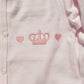 Pink crown baby girl outfit