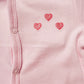 Baby girl hearts pink babygrow
